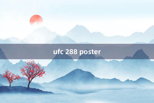 ufc 288 poster